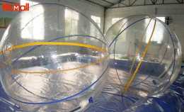 inflatable zorb ball is so fun